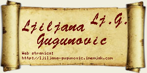 Ljiljana Gugunović vizit kartica